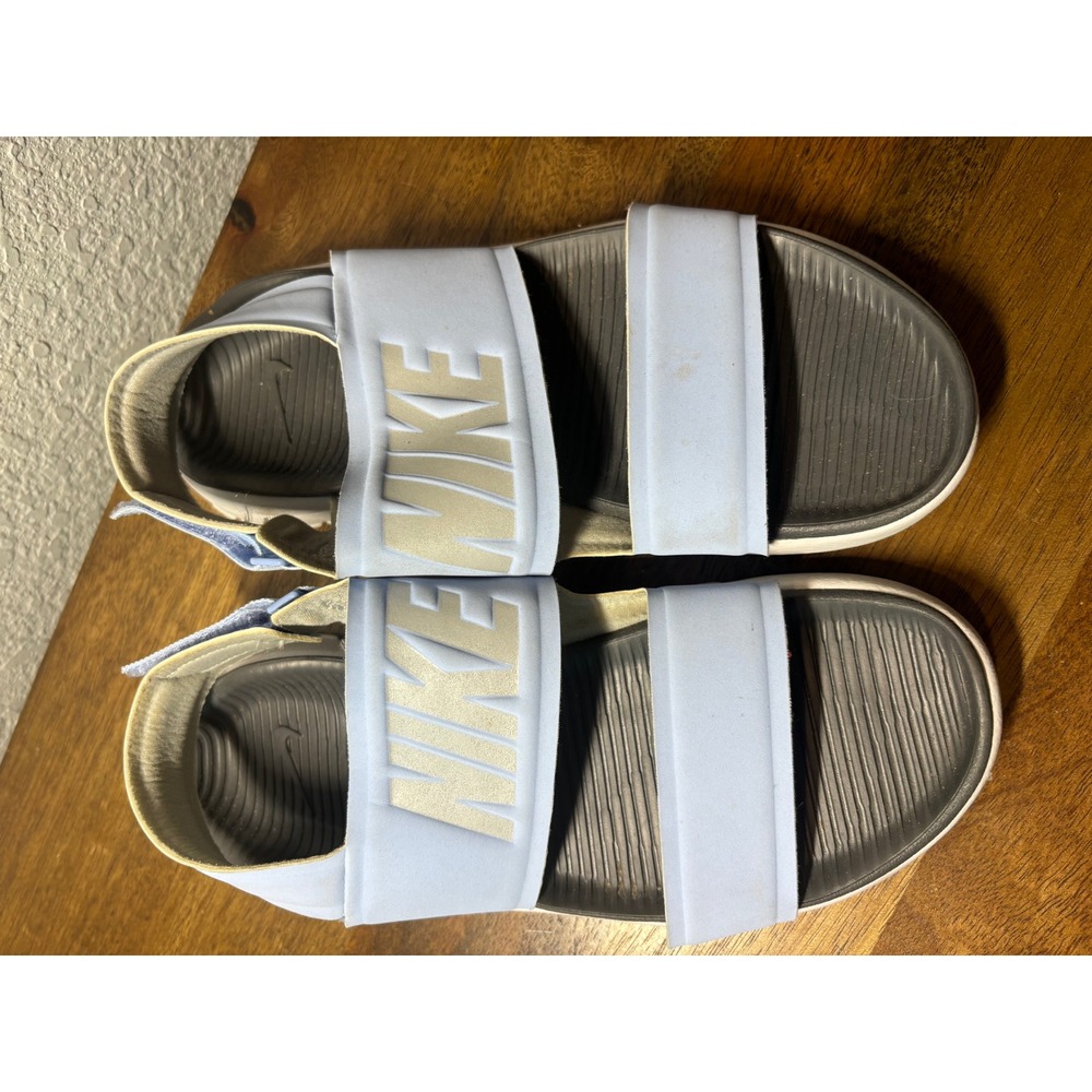 Nike Sandals Slides Comfort Adjustable Strap Casual Shoes Women's size 6 blue